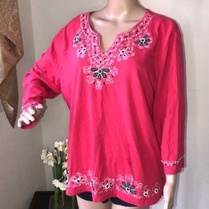 Alfred Dunner Embroidered Tunic